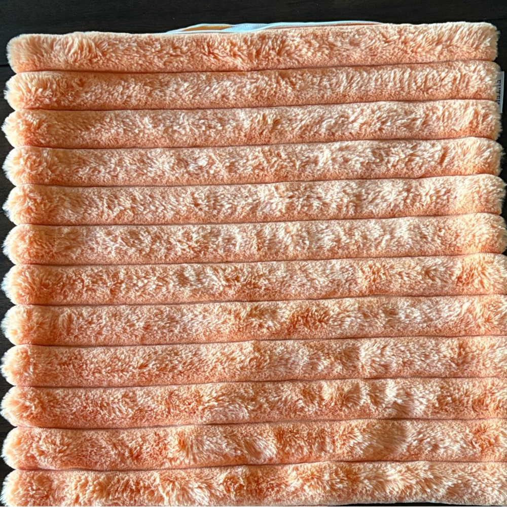 Soft Plush pillow covering -Orange 18x18